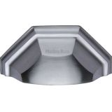 Heritage Brass Cabinet Drawer Pull Handle (89mm C/C), Satin Chrome