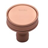 Heritage Brass Venetian Design Cabinet Knob, Satin Rose Gold
