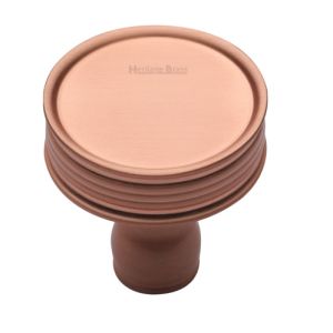 Heritage Brass Venetian Design Cabinet Knob, Satin Rose Gold