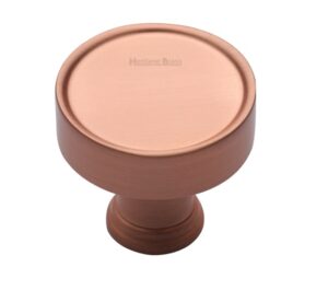 Heritage Brass Florence Design Cabinet Knob, Satin Rose Gold
