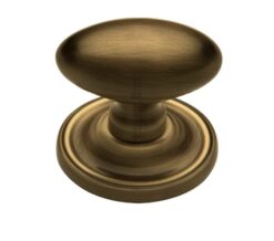 Heritage Brass Chelsea Mortice Door Knobs, Antique Brass -   (sold in pairs)