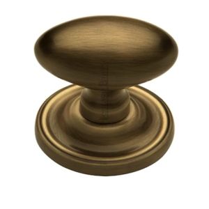 Heritage Brass Chelsea Mortice Door Knobs, Antique Brass  (sold in pairs)