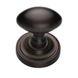 Heritage Brass Chelsea Mortice Door Knobs, Matt Bronze  (sold in pairs)