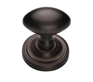 Heritage Brass Chelsea Mortice Door Knobs, Matt Bronze  (sold in pairs)