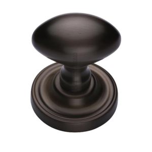 Heritage Brass Chelsea Mortice Door Knobs, Matt Bronze  (sold in pairs)