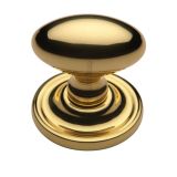 Heritage Brass Chelsea Mortice Door Knobs, Polished Brass (sold in pairs)
