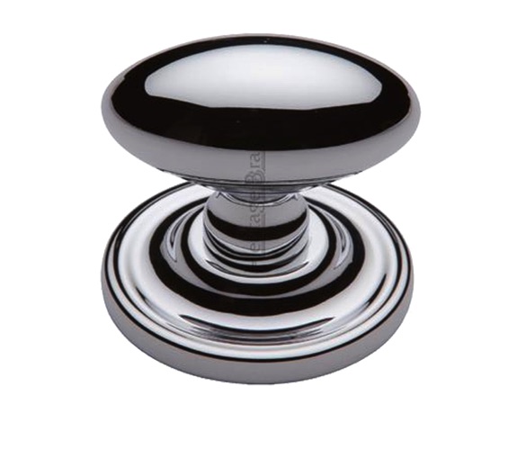 Heritage Brass Chelsea Mortice Door Knobs, Polished Chrome (sold in pairs)