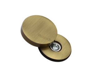 Heritage Brass Decorative Bolt Head Cover, Antique Brass