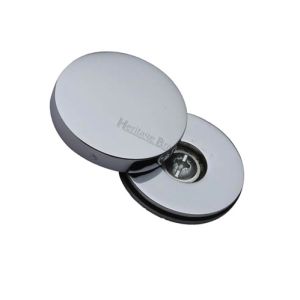 Heritage Brass Decorative Bolt Head Cover, Polished Chrome