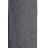 M Marcus Finger Plate (12" x 3"), Smooth Black Iron