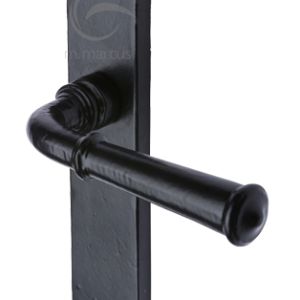 M Marcus Hadley Door Handles, Smooth Black Iron  (sold in pairs)