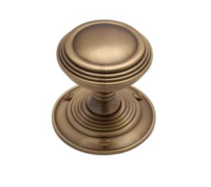 Heritage Brass Goodrich Mortice Door Knobs, Antique Brass (sold in pairs)