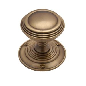 Heritage Brass Goodrich Mortice Door Knobs, Antique Brass (sold in pairs)