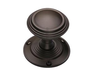 Heritage Brass Goodrich Mortice Door Knobs, Matt Bronze  (sold in pairs)