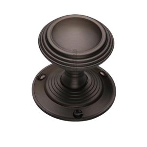 Heritage Brass Goodrich Mortice Door Knobs, Matt Bronze  (sold in pairs)