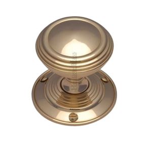 Heritage Brass Goodrich Mortice Door Knobs, Polished Brass  (sold in pairs)
