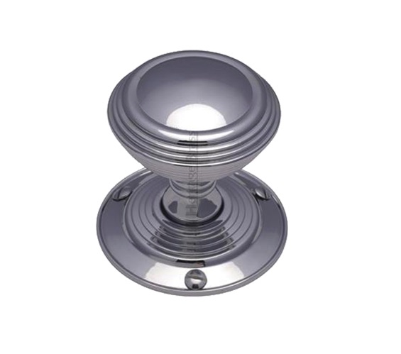 Heritage Brass Goodrich Mortice Door Knobs, Polished Chrome (sold in pairs)
