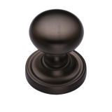 Heritage Brass Hampstead Mortice Door Knobs, Matt Bronze  (sold in pairs)