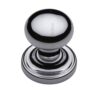 Heritage Brass Hampstead Mortice Door Knobs, Polished Chrome  (sold in pairs)