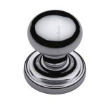Heritage Brass Hampstead Mortice Door Knobs, Polished Chrome (sold in pairs)