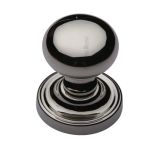 Heritage Brass Hampstead Mortice Door Knobs, Polished Nickel (sold in pairs)