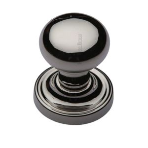 Heritage Brass Hampstead Mortice Door Knobs, Polished Nickel (sold in pairs)