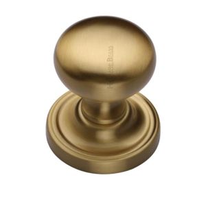 Heritage Brass Hampstead Mortice Door Knobs, Satin Brass  (sold in pairs)