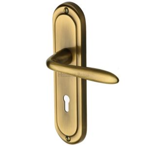 Heritage Brass Henley Antique Brass Door Handles –   (sold in pairs)
