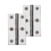 Heritage Brass Extruded Brass Cabinet Hinges (Various Sizes), Polished Chrome  (sold in pairs)