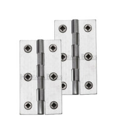 Heritage Brass Extruded Brass Cabinet Hinges (Various Sizes), Satin Chrome  (sold in pairs)