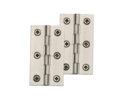 Heritage Brass Extruded Brass Cabinet Hinges (2.5 Inch OR 3 Inch), Satin Nickel  (sold in pairs)