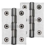 Heritage Brass 3 Inch Heavier Duty Double Phosphor Washered Butt Hinges, Satin Chrome (sold in pairs)