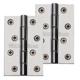 Heritage Brass 4" x 2 5/8" Heavier Duty Double Phosphor Washered Butt Hinges, Polished Chrome (sold in pairs)