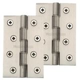 Heritage Brass 4" x 2 5/8" Heavier Duty Double Phosphor Washered Butt Hinges, Satin Nickel -   (sold in pairs)