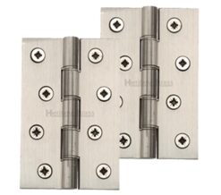 Heritage Brass 4" x 2 5/8" Heavier Duty Double Phosphor Washered Butt Hinges, Satin Nickel  (sold in pairs)