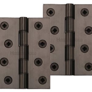 Heritage Brass 4 Inch Heavier Duty Double Phosphor Washered Butt Hinges, Matt Bronze (sold in pairs)