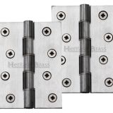 Heritage Brass 4 Inch Heavier Duty Double Phosphor Washered Butt Hinges, Satin Chrome -   (sold in pairs)