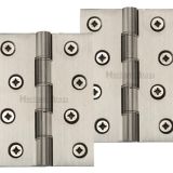 Heritage Brass 4 Inch Heavier Duty Double Phosphor Washered Butt Hinges, Satin Nickel (sold in pairs)