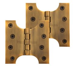 Heritage Brass 4 Inch Parliament Hinges, Antique Brass  (sold in pairs)