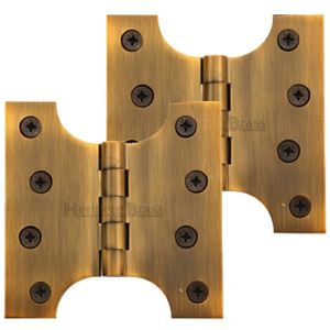 Heritage Brass 4 Inch Parliament Hinges, Antique Brass (sold in pairs)