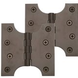 Heritage Brass 4 Inch Parliament Hinges, Matt Bronze (sold in pairs)