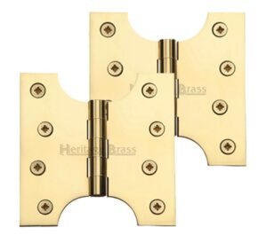 Heritage Brass 4 Inch Parliament Hinges, Polished Brass  (sold in pairs)