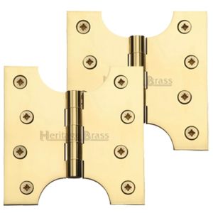 Heritage Brass 4 Inch Parliament Hinges, Polished Brass (sold in pairs)