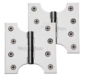 Heritage Brass 4 Inch Parliament Hinges, Polished Chrome  (sold in pairs)