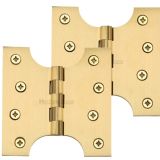 Heritage Brass 4 Inch Parliament Hinges, Satin Brass  (sold in pairs)