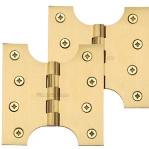 Heritage Brass 4 Inch Parliament Hinges, Satin Brass  (sold in pairs)