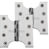 Heritage Brass 4 Inch Parliament Hinges, Satin Chrome  (sold in pairs)