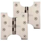 Heritage Brass 4 Inch Parliament Hinges, Satin Nickel (sold in pairs)