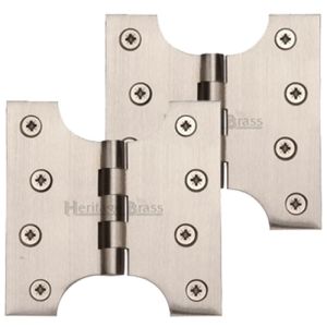 Heritage Brass 4 Inch Parliament Hinges, Satin Nickel (sold in pairs)