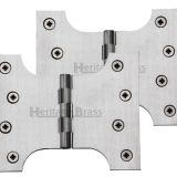 Heritage Brass 5 Inch Parliament Hinges, Satin Chrome (sold in pairs)